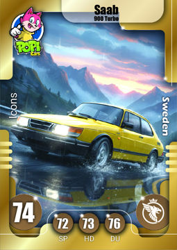 کارت ماشینی پوپی 2026 ساب Saab 900 Turbo