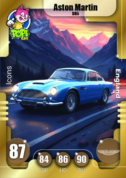کارت ماشینی پوپی 2026 استون مارتین Aston Martin DB5