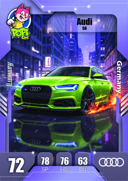 کارت ماشینی پوپی 2026 آئودی Audi S6