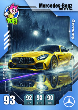 کارت ماشینی پوپی 2026 مرسدس بنز Mercedes-Benz AMG GT R Pro