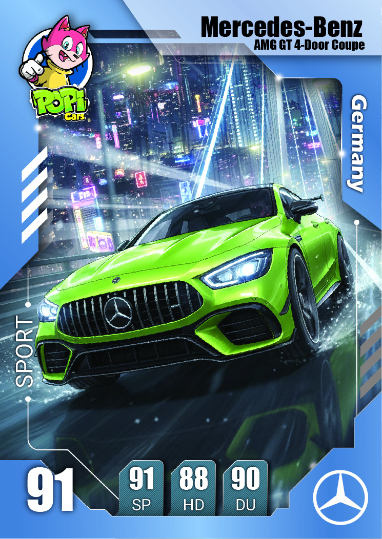 کارت ماشینی پوپی 2026 مرسدس بنز Mercedes-Benz AMG GT 4-Door Coupe