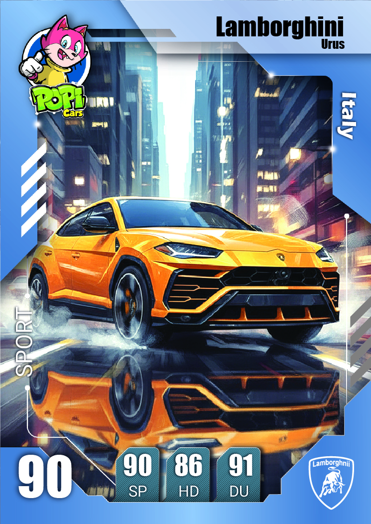 کارت ماشینی پوپی 2026 لامبورگینی Lamborghini Urus