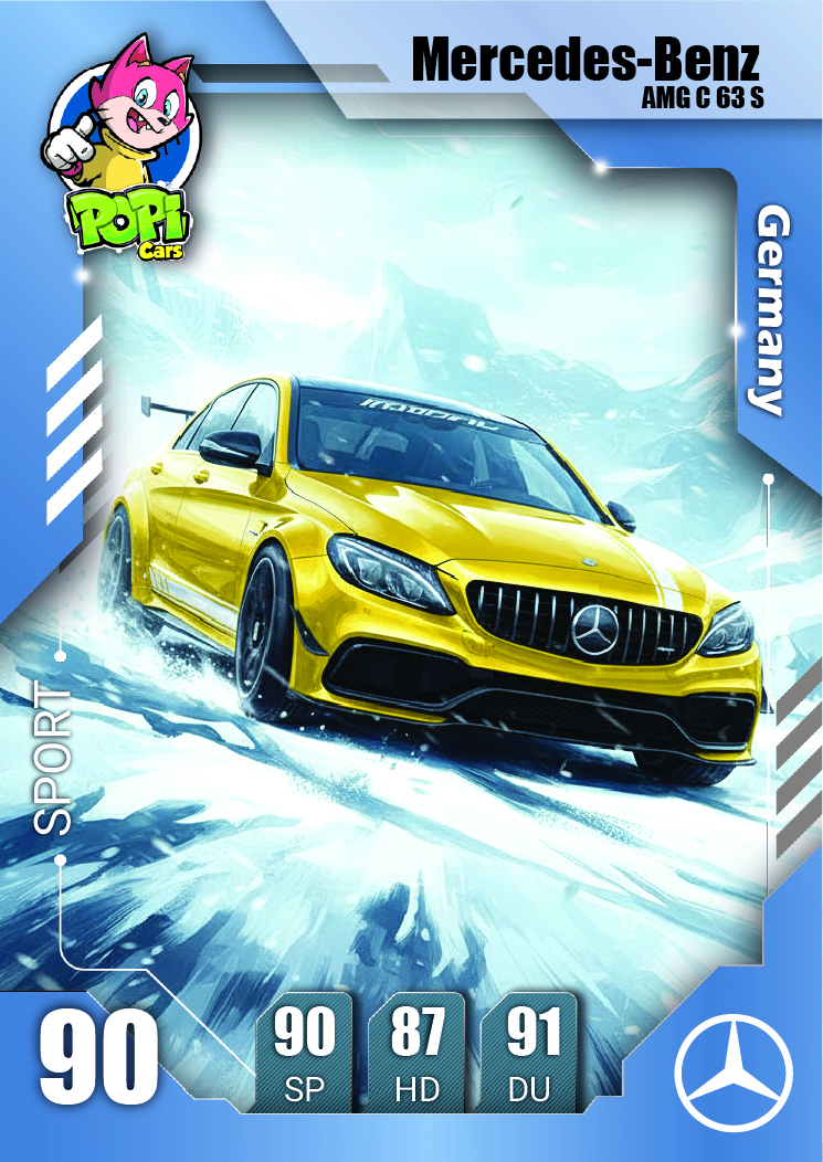 کارت ماشینی پوپی 2026 مرسدس بنز Mercedes-Benz AMG C 63 S
