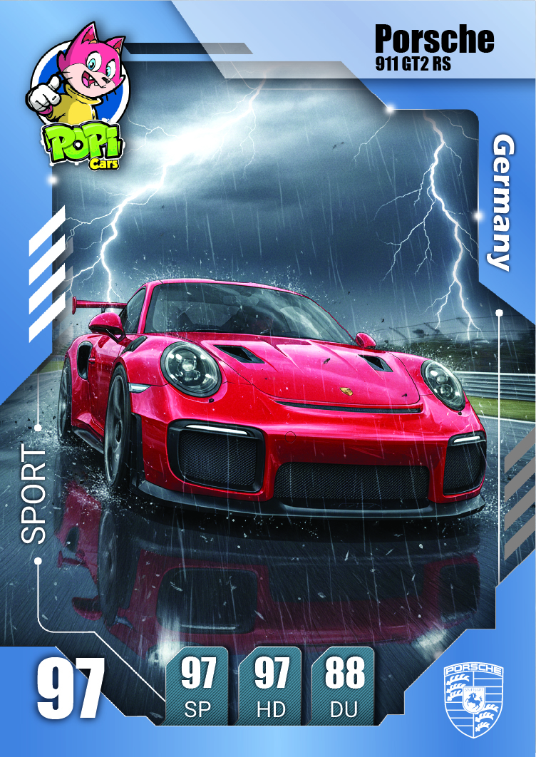 کارت ماشینی پوپی 2026 پورشه Porsche 911 GT2 RS