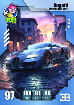 کارت ماشینی پوپی 2026 بوگاتی Bugatti Veyron Super Sport