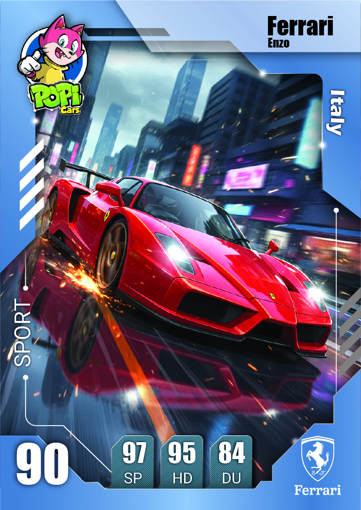 کارت ماشینی پوپی 2026 فراری Ferrari Enzo