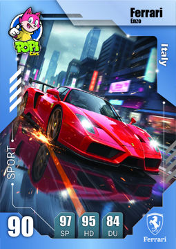کارت ماشینی پوپی 2026 فراری Ferrari Enzo