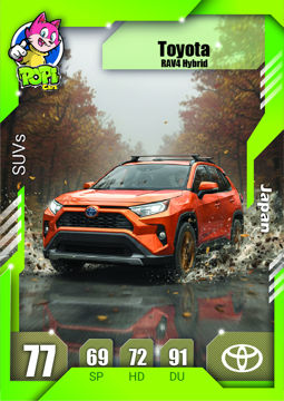 کارت ماشینی پوپی 2026 تویوتا Toyota RAV4 Hybrid