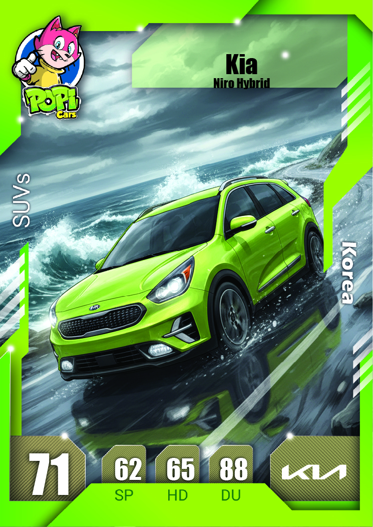کارت ماشینی پوپی 2026 کیا Kia Niro Hybrid