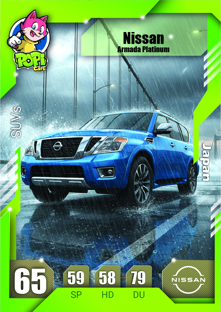 کارت ماشینی پوپی 2026 نیسان Nissan Armada Platinum