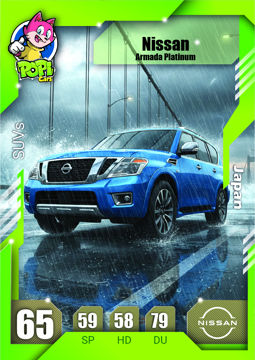 کارت ماشینی پوپی 2026 نیسان Nissan Armada Platinum