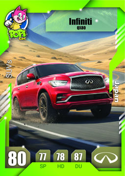 کارت ماشینی پوپی 2026 اینفینیتی Infiniti QX80