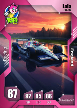 کارت ماشینی پوپی 2026 لولا Lola T90/00
