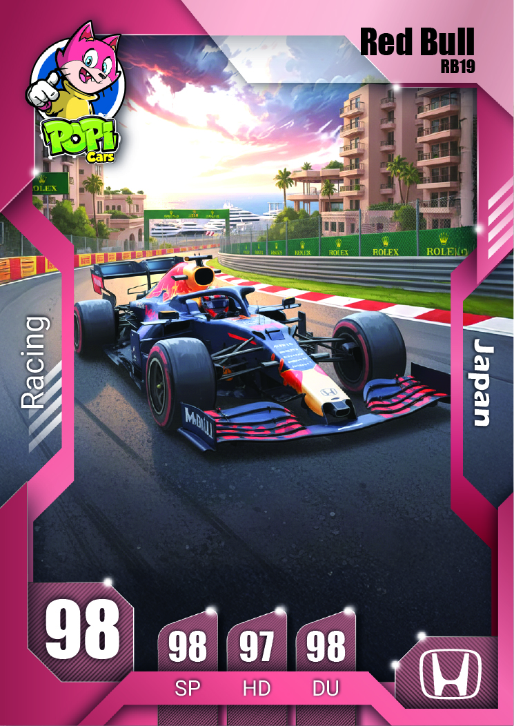 کارت ماشینی پوپی 2026 ردبول Red Bull RB19